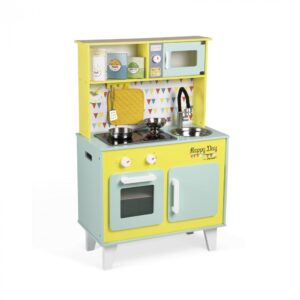 Janod Grande Cucina In Legno 55x30x87 cm, Happy Day