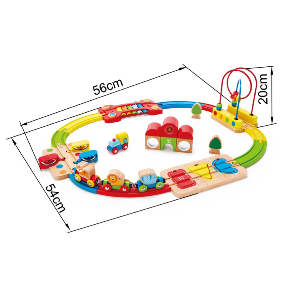 Hape Set Pista Treno Stazione Arcobaleno