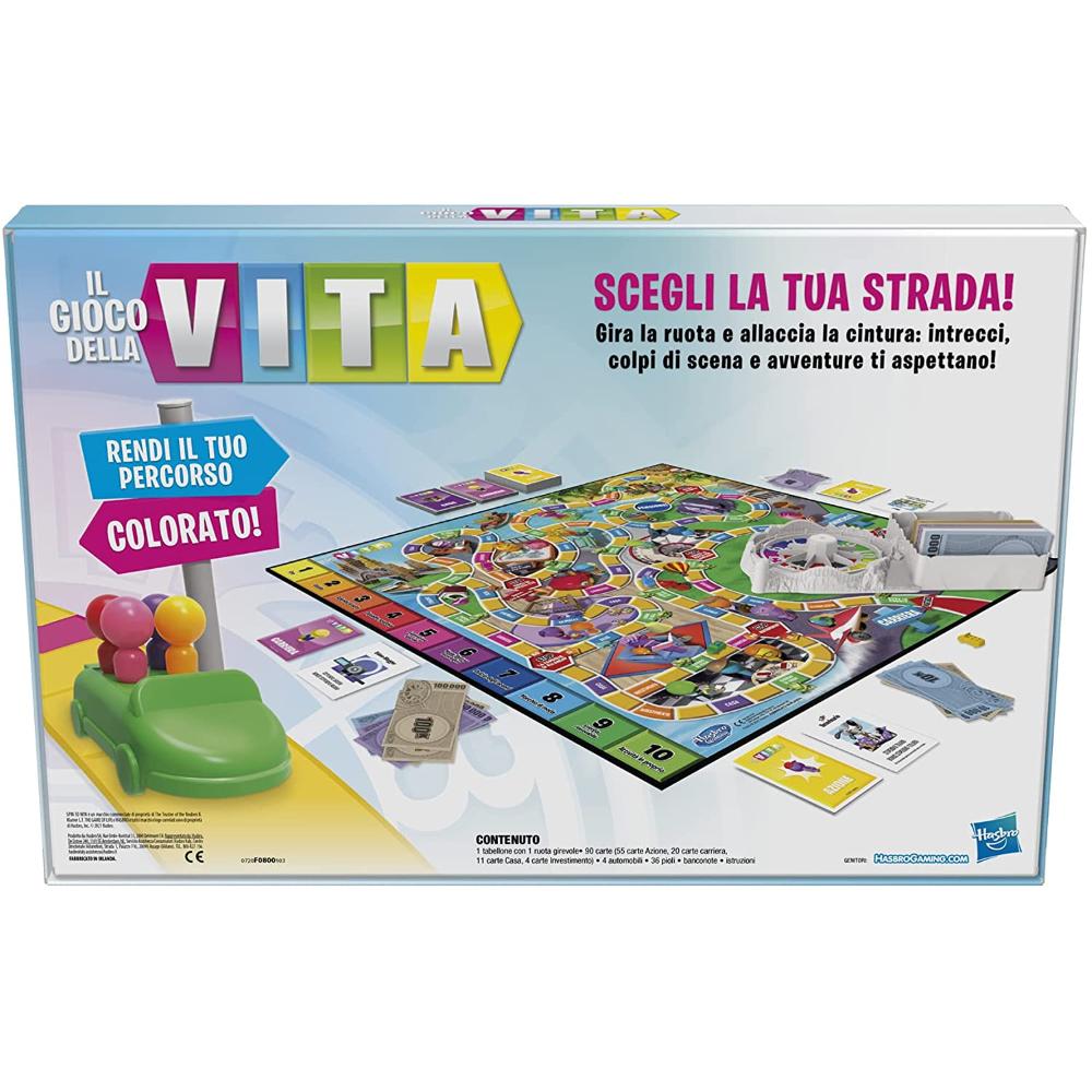 Hasbro Il Gioco Della Vita, Edizione per Famiglie con Adozione di Animali Domestici