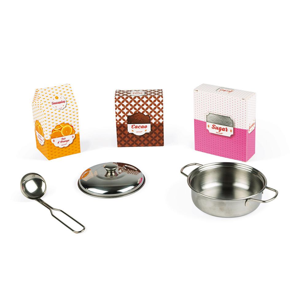 Janod Grande Cucina In Legno 55x30x87 cm, Candy Chic