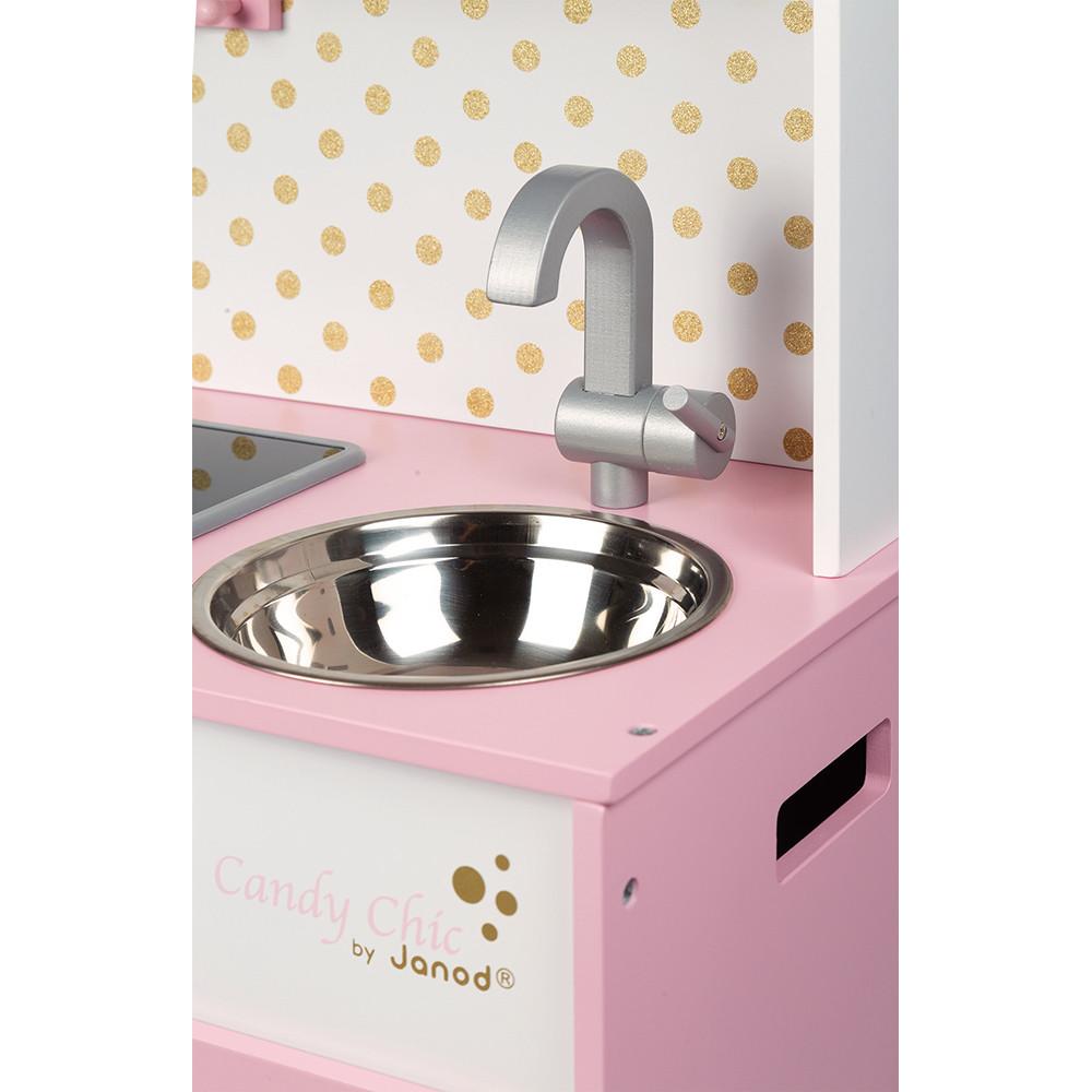 Janod Grande Cucina In Legno 55x30x87 cm, Candy Chic