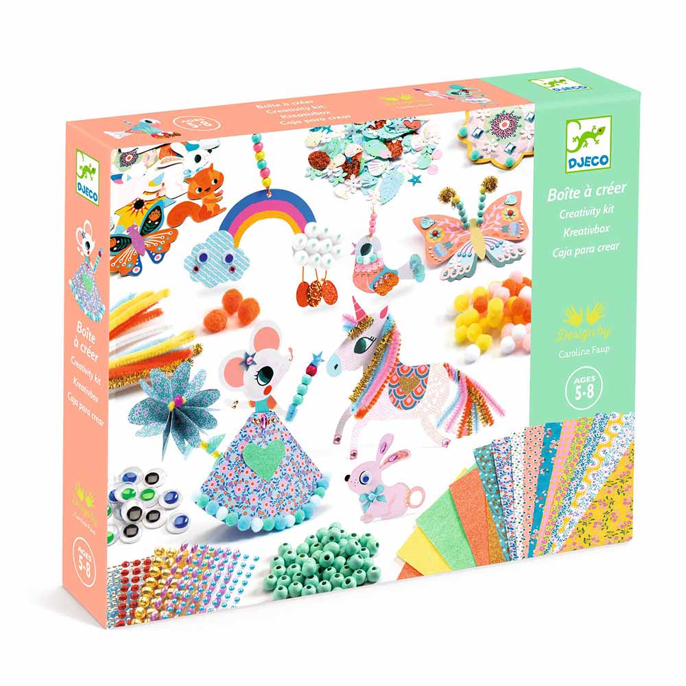 Djeco Gioco Creazioni Semplici e Graziose, Creativity Kit
