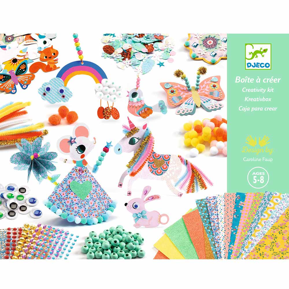 Djeco Gioco Creazioni Semplici e Graziose, Creativity Kit