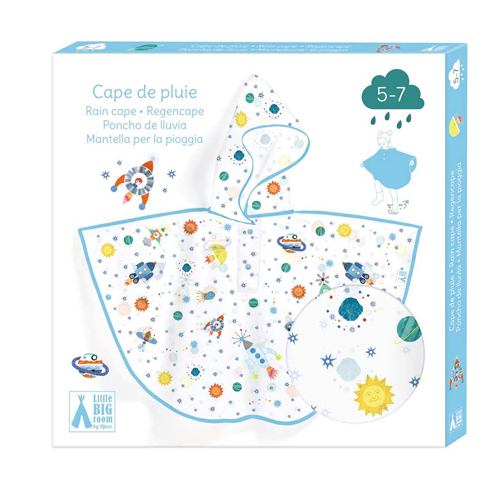 Djeco Mantellina Pioggia, Rocket Rain Cape - M