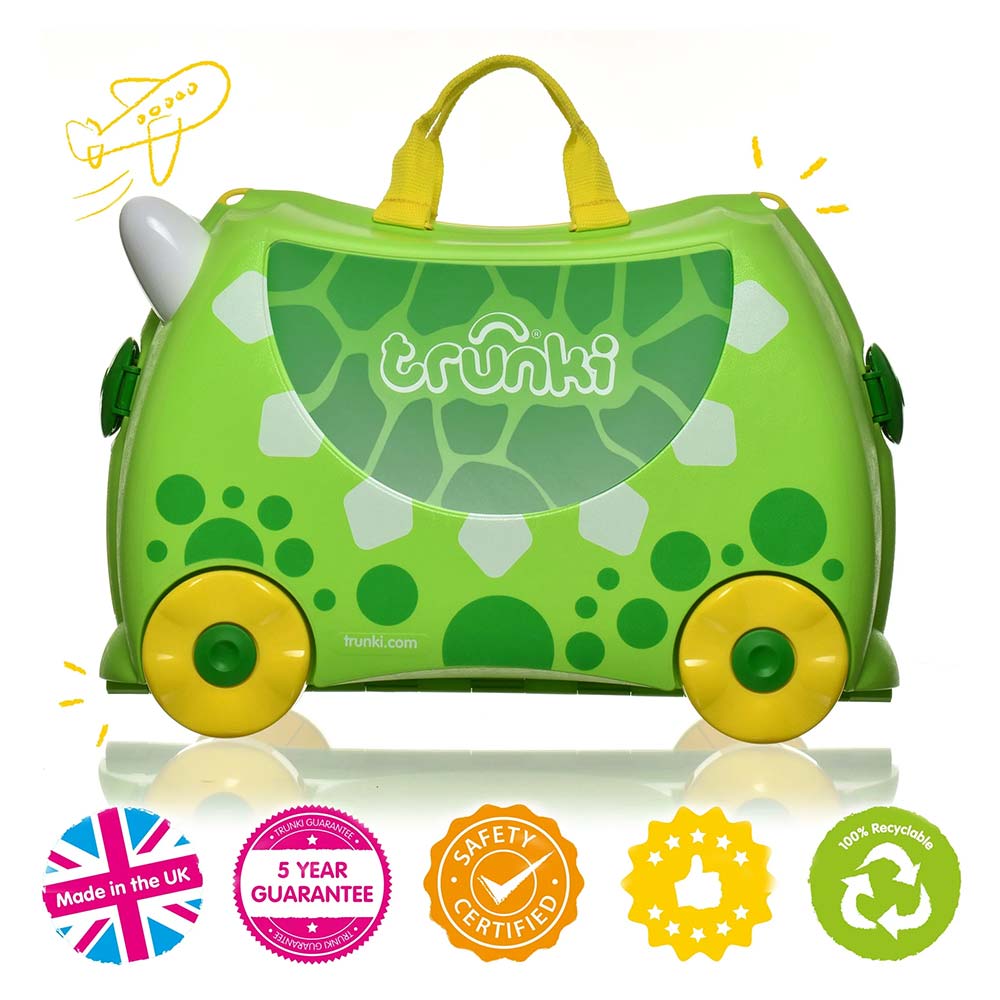 Trunki Valigia Cavalcabile Con Ruote, Dudley Dinosauro