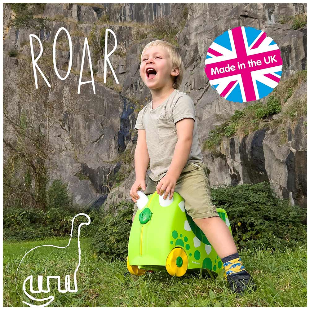 Trunki Valigia Cavalcabile Con Ruote, Dudley Dinosauro
