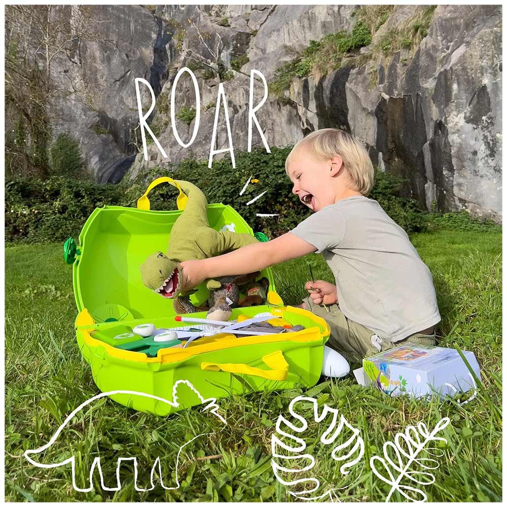 Trunki Valigia Cavalcabile Con Ruote, Dudley Dinosauro