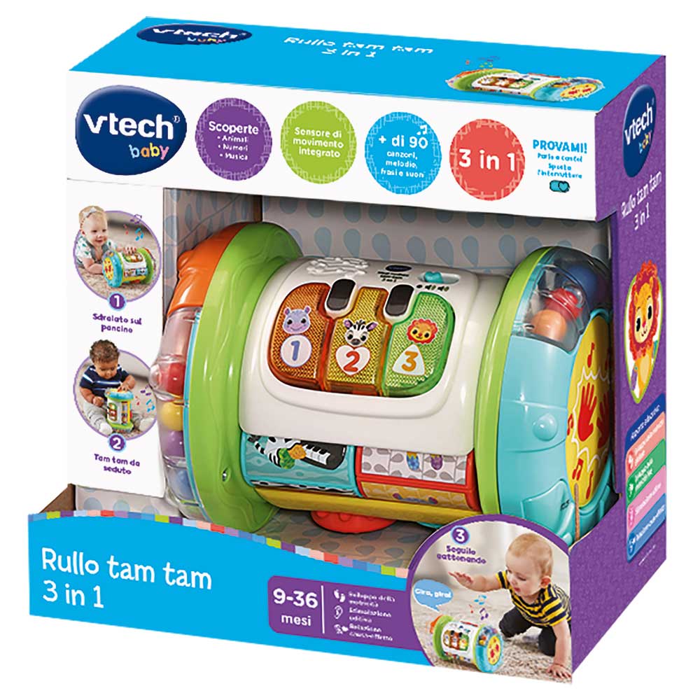 Vtech, Rullo Tam Tam 3 in 1 - 9-36 Mesi