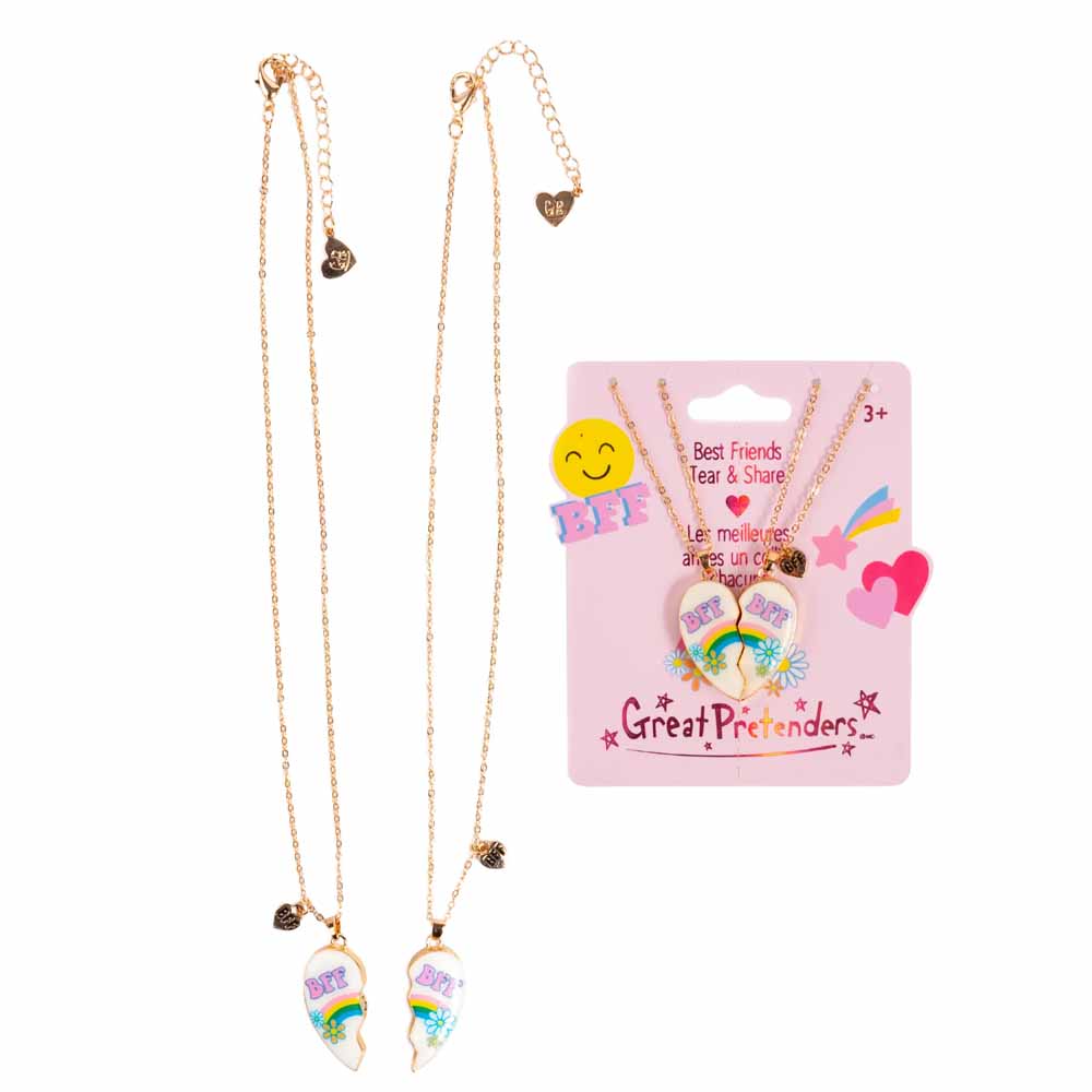 Great Pretenders, Collane dell'Amicizia BFF con Ciondolo Cuore - Set di 2 Collane per Bambine