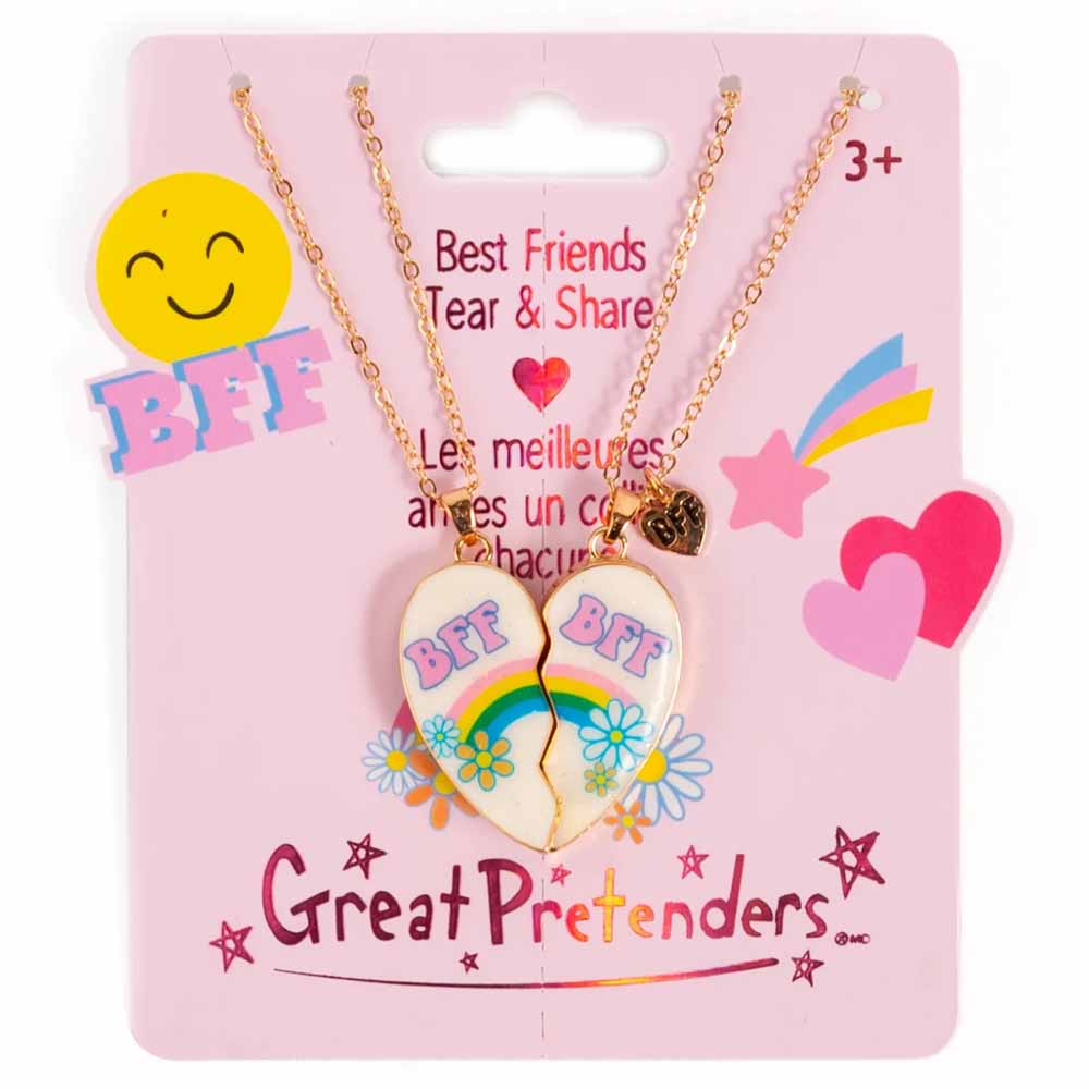Great Pretenders, Collane dell'Amicizia BFF con Ciondolo Cuore - Set di 2 Collane per Bambine