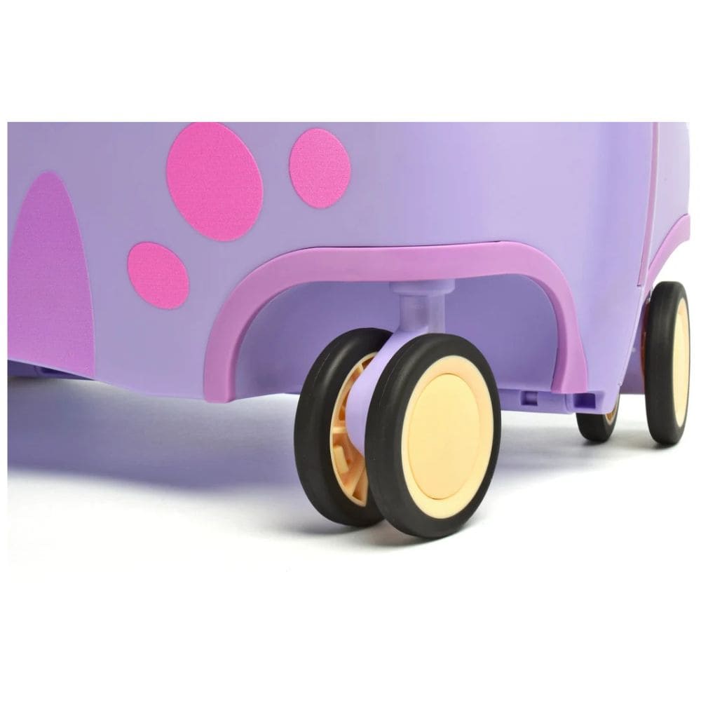 Trunki Valigia Cavalcabile Con Ruote Piroettanti 360, Lilla Cassie Cat