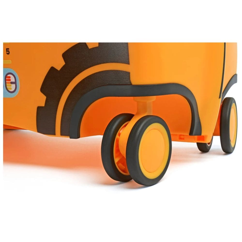 Trunki Valigia Cavalcabile Con Ruote Piroettanti 360, Giallo Escavatore