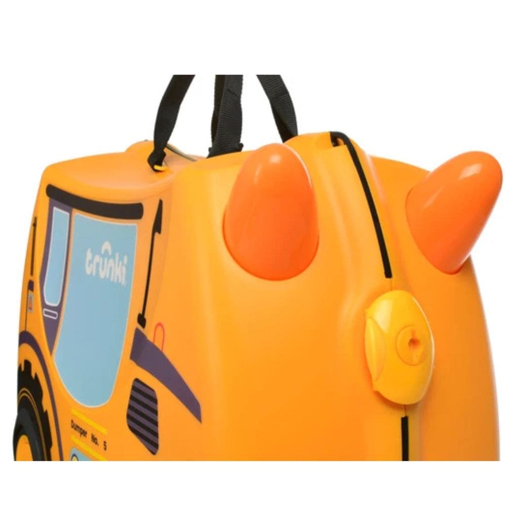 Trunki Valigia Cavalcabile Con Ruote Piroettanti 360, Giallo Escavatore