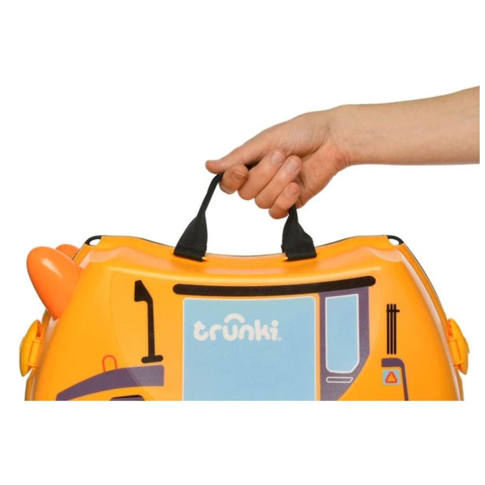 Trunki Valigia Cavalcabile Con Ruote Piroettanti 360, Giallo Escavatore
