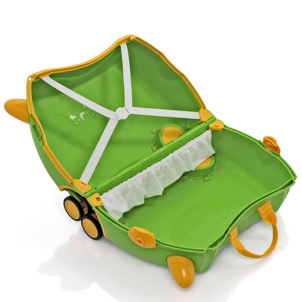 Trunki Valigia Cavalcabile Con Ruote Piroettanti 360, Verde Trattore