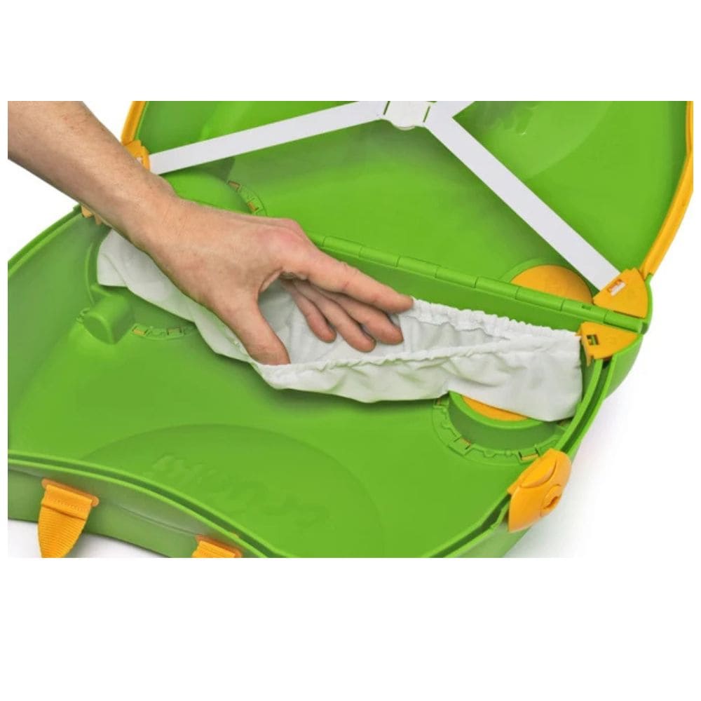 Trunki Valigia Cavalcabile Con Ruote Piroettanti 360, Verde Trattore