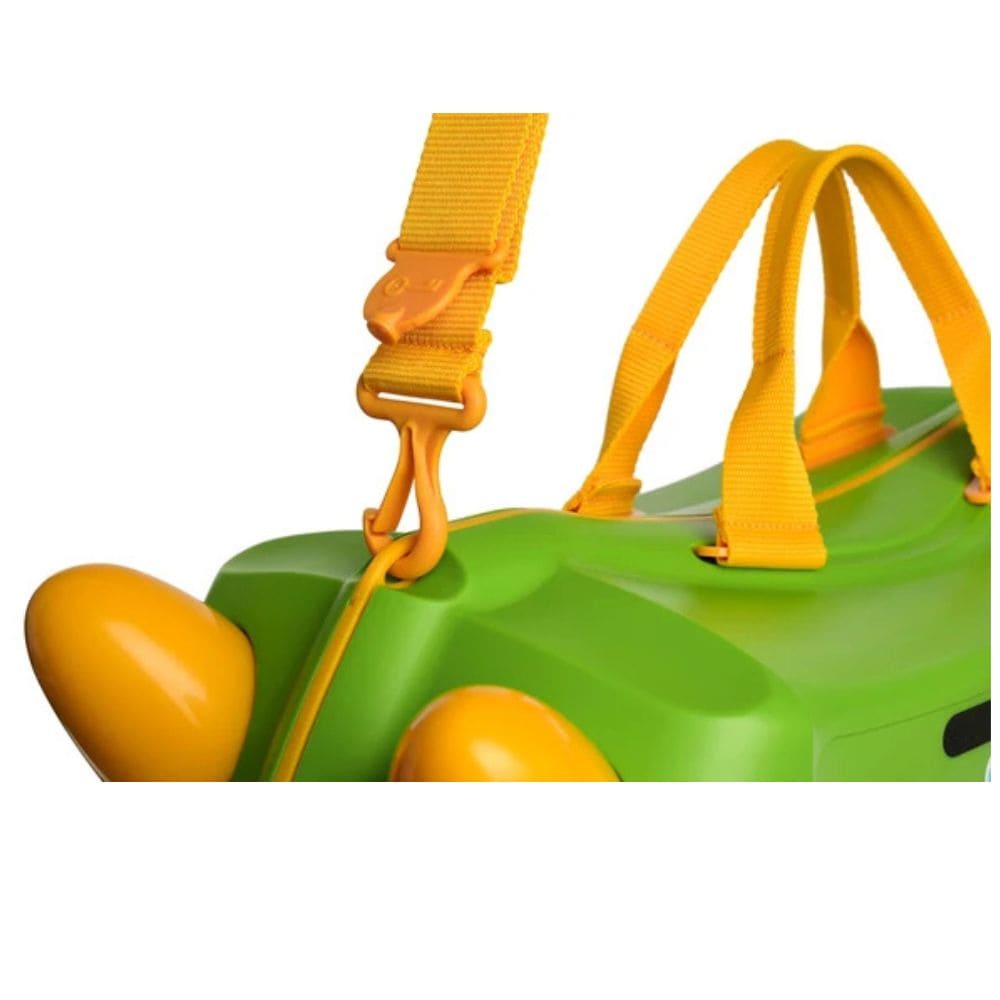 Trunki Valigia Cavalcabile Con Ruote Piroettanti 360, Verde Trattore