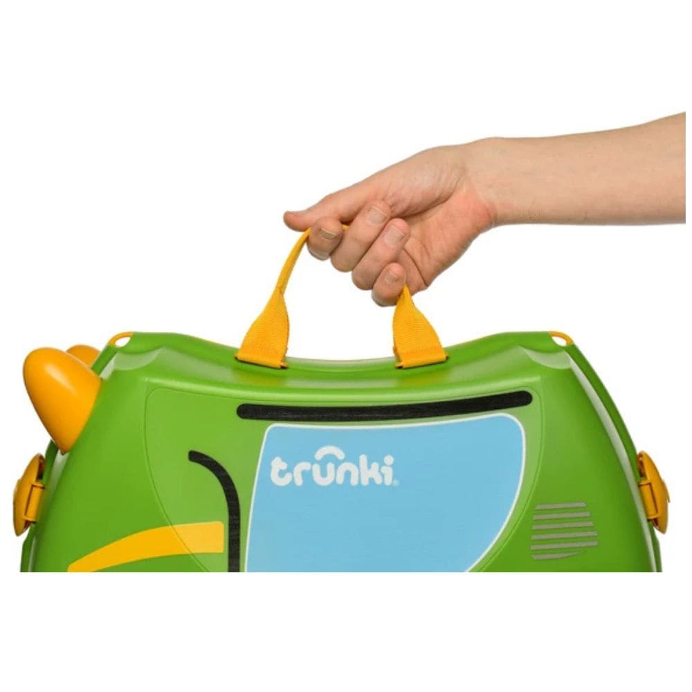 Trunki Valigia Cavalcabile Con Ruote Piroettanti 360, Verde Trattore
