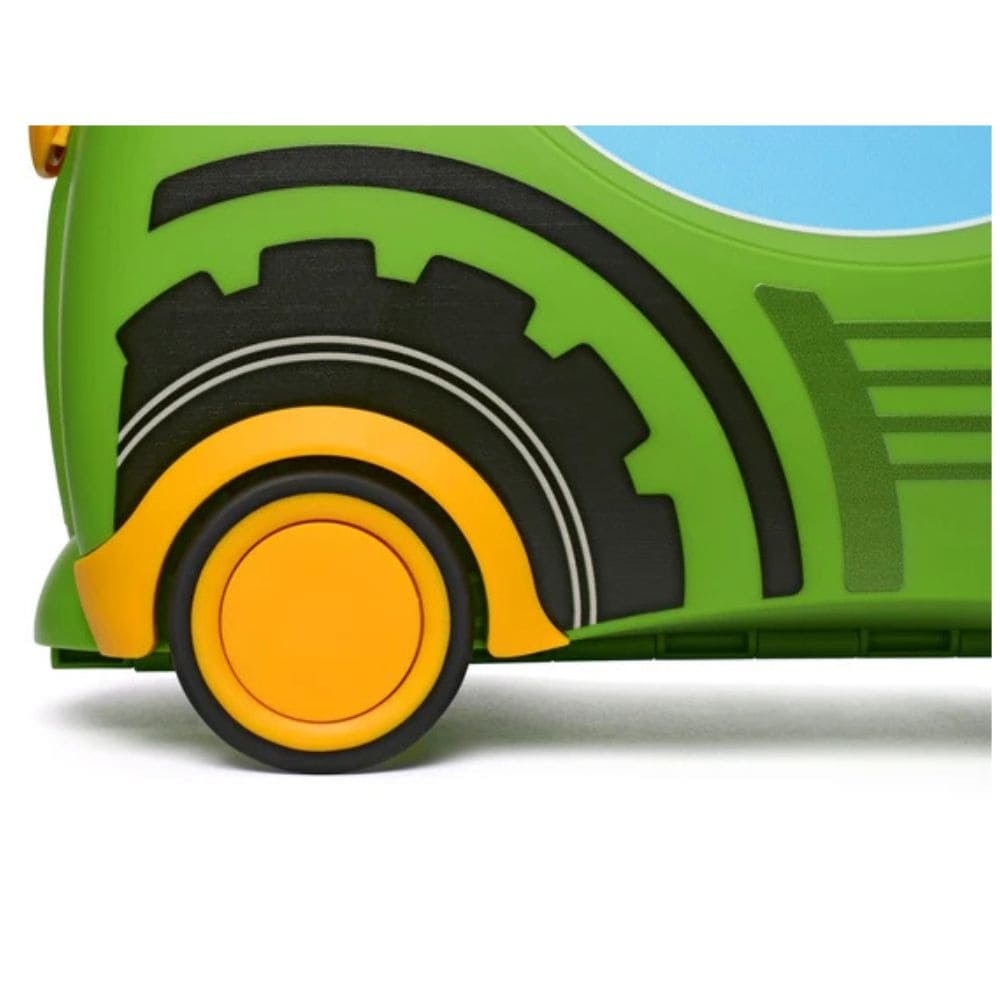Trunki Valigia Cavalcabile Con Ruote Piroettanti 360, Verde Trattore