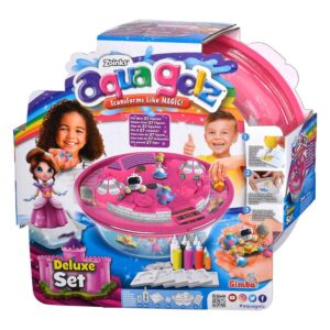 Simba Toys Set creativo Aqua Gelz Deluxe Principesse, Crea figure in gel 3D