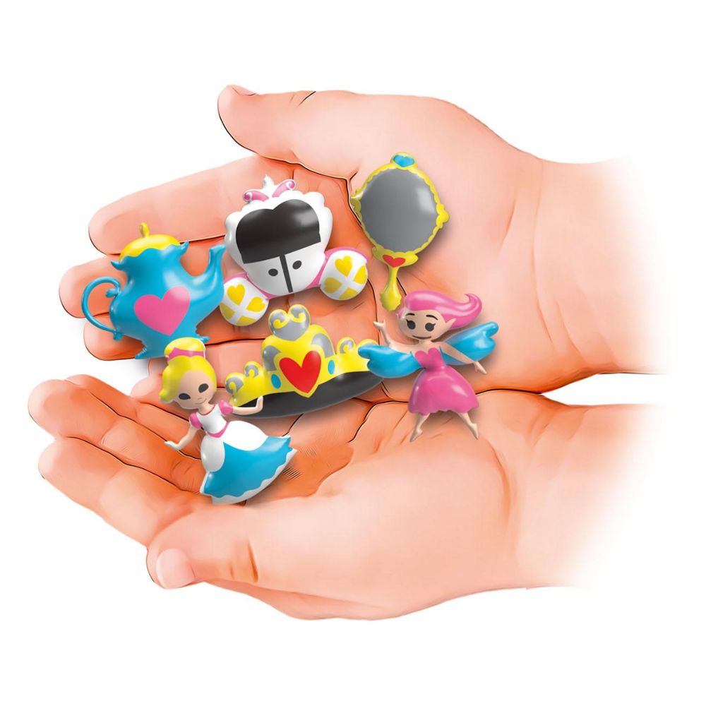 Simba Toys Set creativo Aqua Gelz Deluxe Principesse, Crea figure in gel 3D