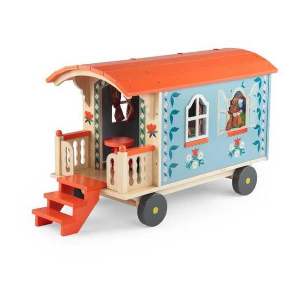 Moulin Roty Roulotte Caravan in Legno Les Minouchkas