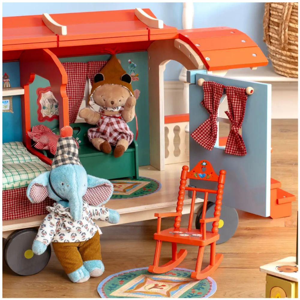 Moulin Roty Roulotte Caravan in Legno Les Minouchkas