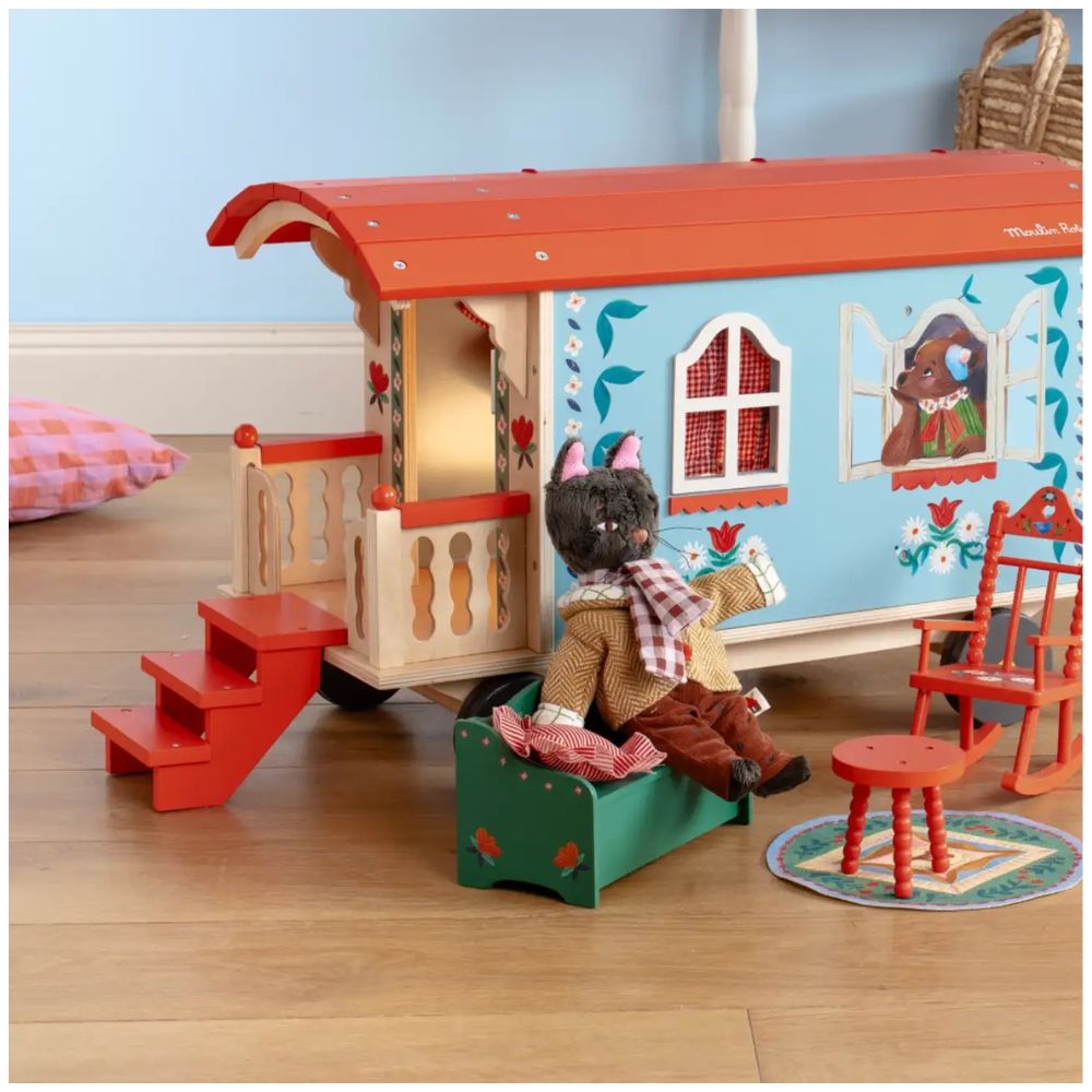 Moulin Roty Roulotte Caravan in Legno Les Minouchkas
