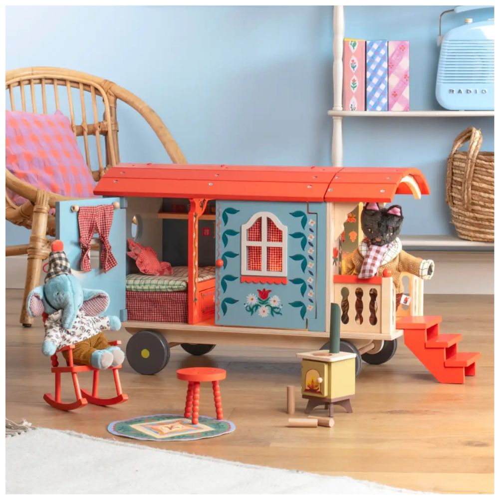Moulin Roty Roulotte Caravan in Legno Les Minouchkas