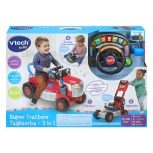 Vtech Super Trattore Tagliaerba 3 In 1 Cavalcabile