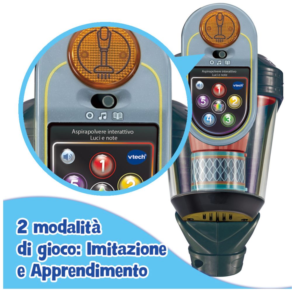Vtech Aspirapolvere Interattivo Luci e Note