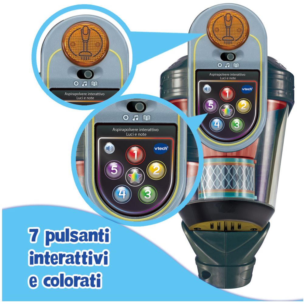 Vtech Aspirapolvere Interattivo Luci e Note