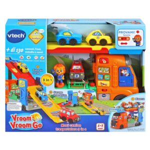 Vtech, Vroom Vroom Go, Maxi Camion Trasportatore 3 In 1