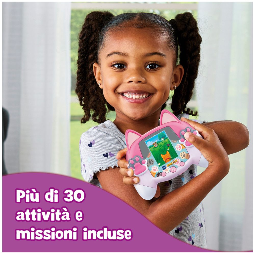 Vtech, Console Kitty Life Rosa 2 Modalità Di Goco Coccole e Avventura