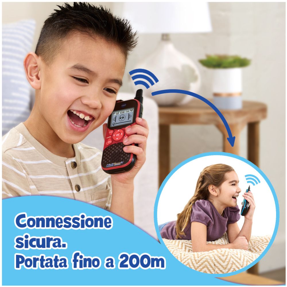 Vtech, Kidi Talkie Explorer Nuovi Walkie-Talkie 8 in 1 Con Schermo e Torcia