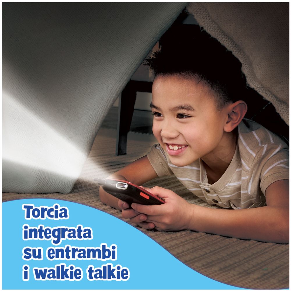 Vtech, Kidi Talkie Explorer Nuovi Walkie-Talkie 8 in 1 Con Schermo e Torcia