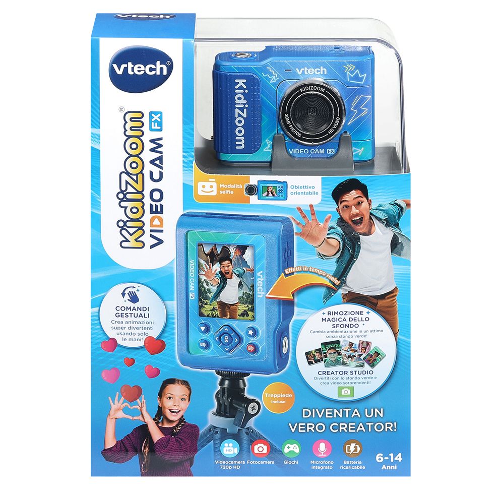 Vtech, KidiZoom Video Cam FX - Blu