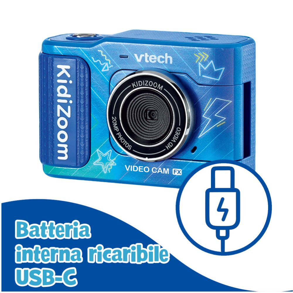 Vtech, KidiZoom Video Cam FX - Blu