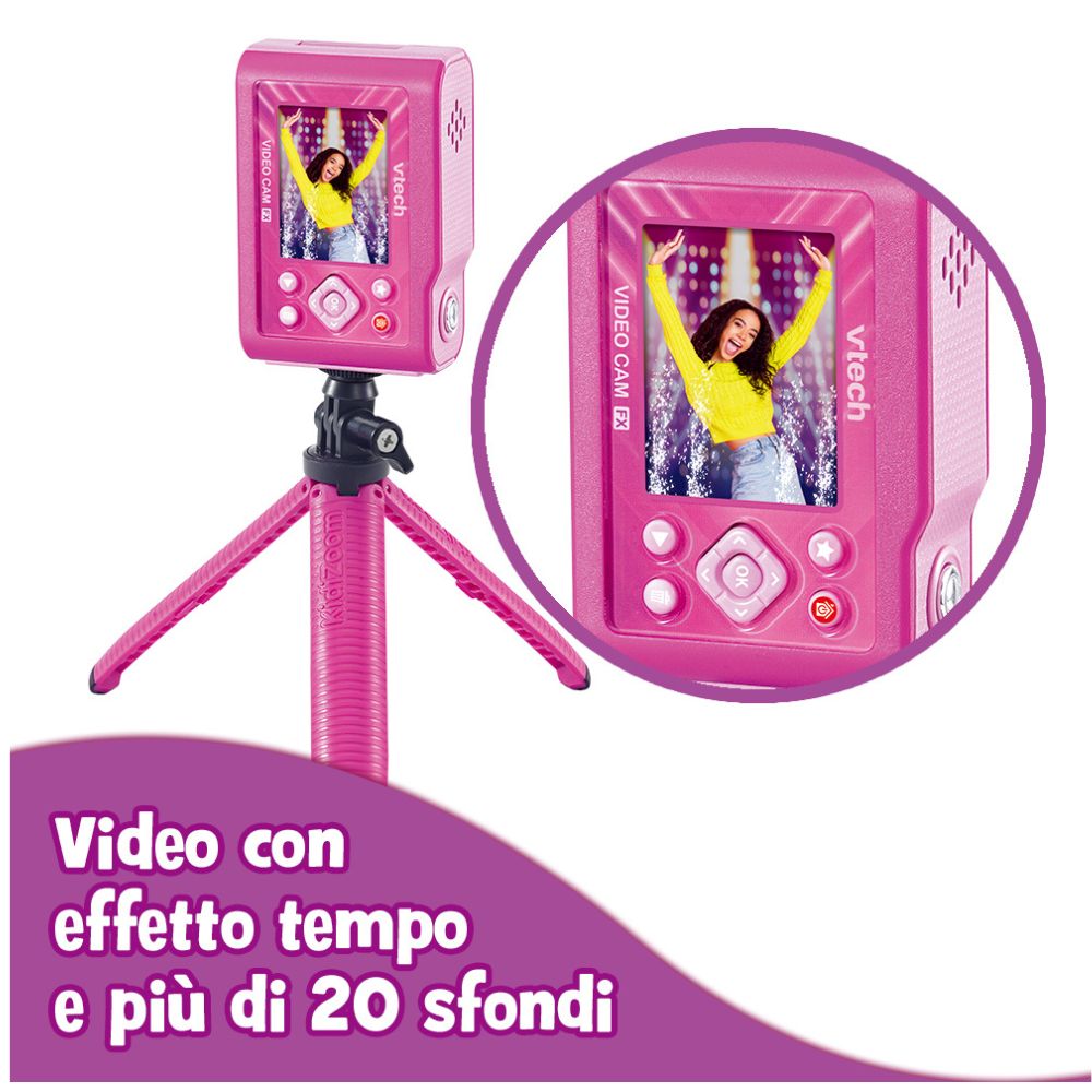 Vtech, KidiZoom Video Cam FX - Rosa