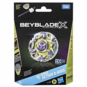 Hasbro Beyblade X, Trottola Con Lanciatore, BX Ring Aether 0-80DS