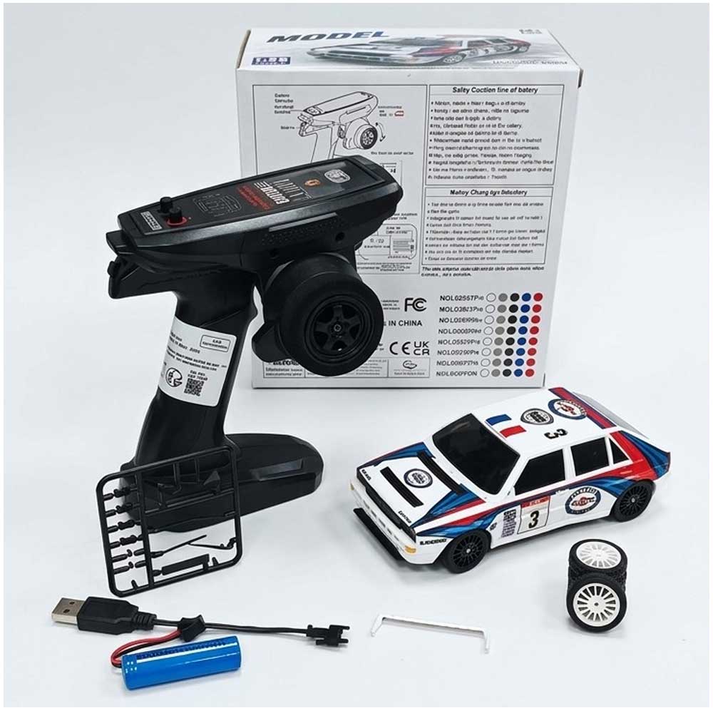 LDR/C Model Auto Radiocomandata 2,4GHz Proporzionale, Lancia Delta HF Integrale Martini