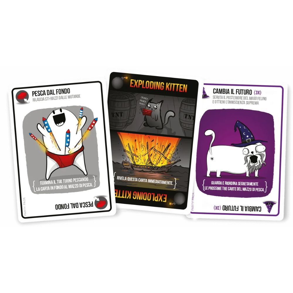 Asmodee Gioco di Società, Exploding Kittens Party Pack