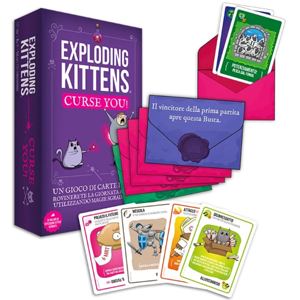 Asmodee Gioco di Società, Exploding Kittens Curse You!
