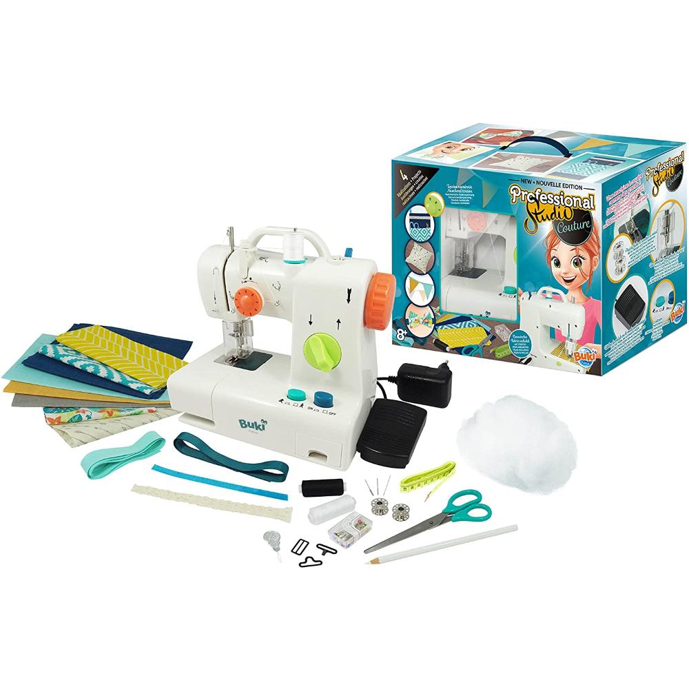 Buki Macchina Da Cucire Funzionante Con Alimentatore, Pedale e Accessori