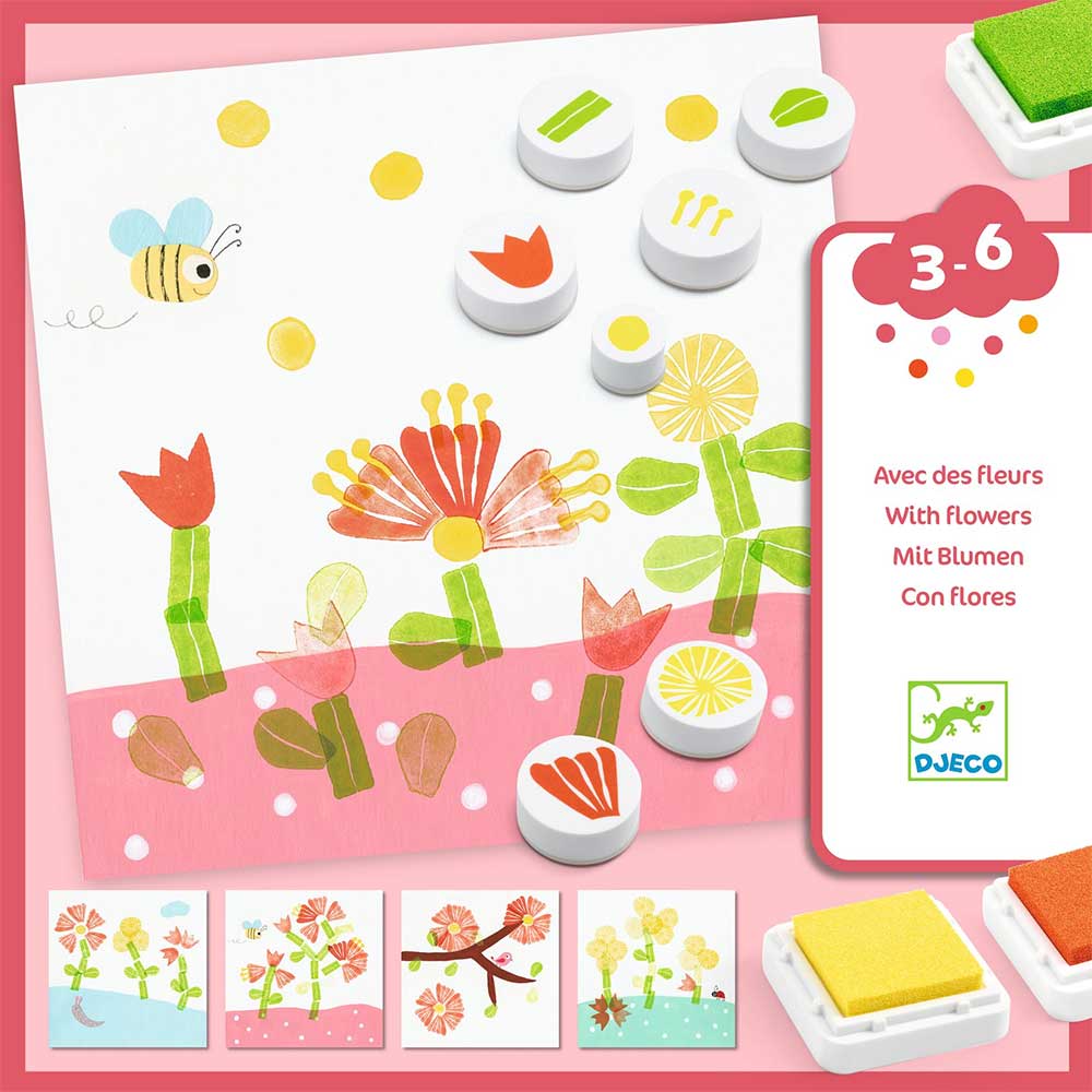 Djeco Stamps With Flowers