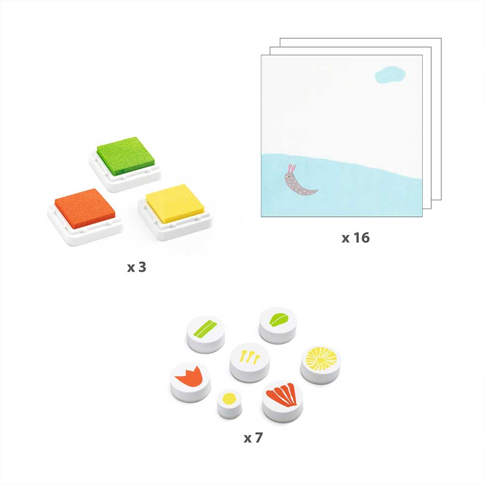 Djeco Stamps With Flowers