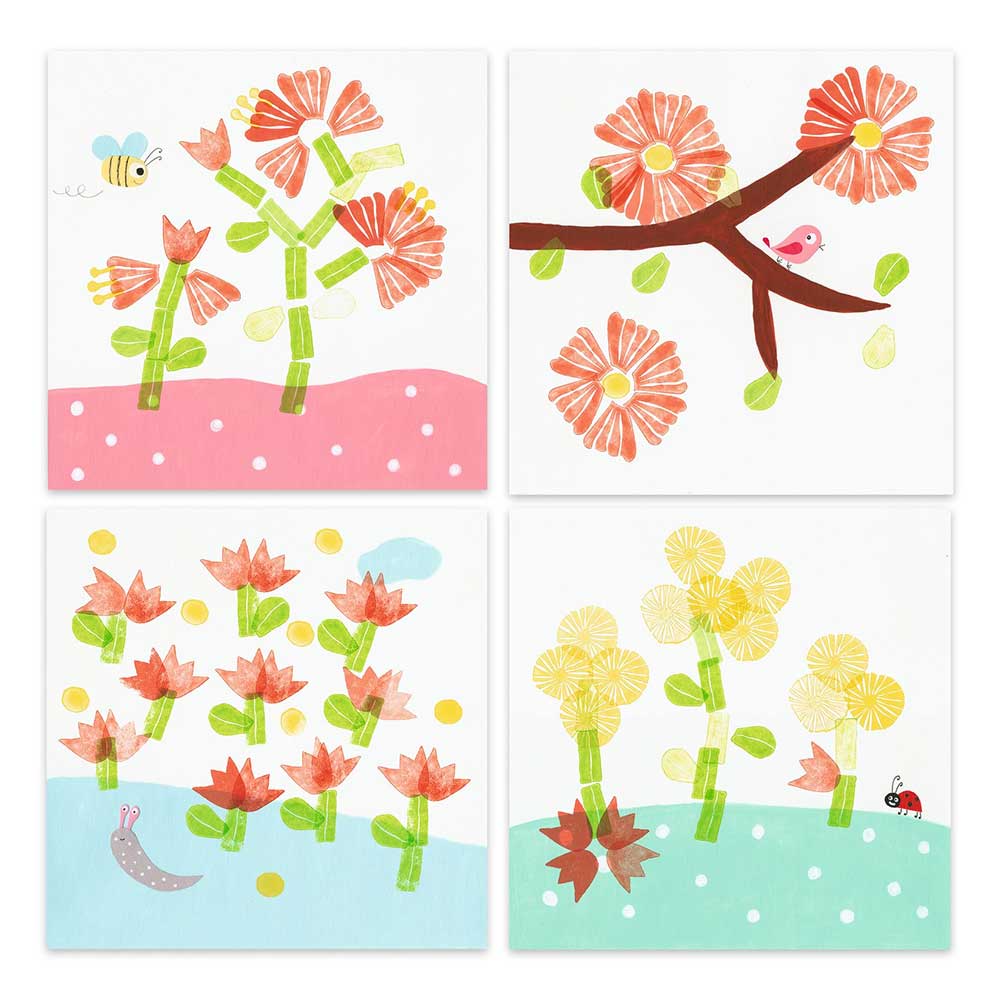 Djeco Stamps With Flowers