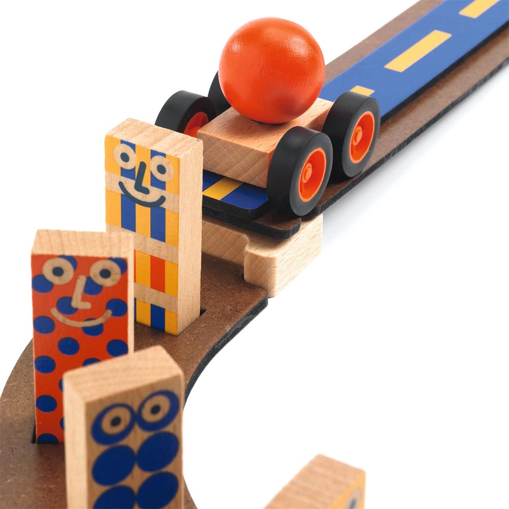 Djeco Zig & Go Junior - Racer - 51 Pezzi Il Gioco di Reazione a Catena per Piccoli Costruttori!