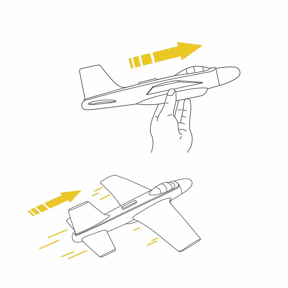Djeco Aereoplano In Schiuma Fire Jet