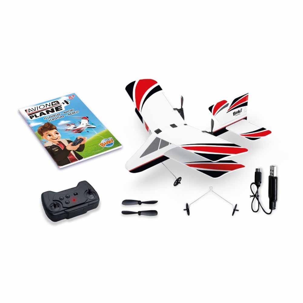 Buki Aeroplano Radiocomandato Avion RC Super Resistent